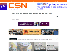 Tablet Screenshot of cyclesportnews.com